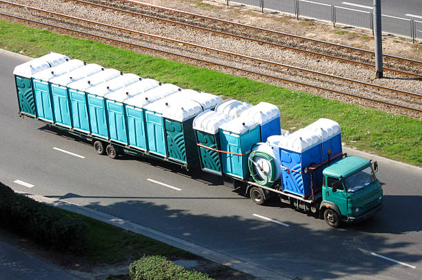 Porta potty delivery and setup in Shepherd, MI